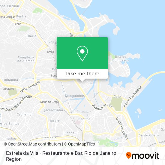 Mapa Estrela da Vila - Restaurante e Bar