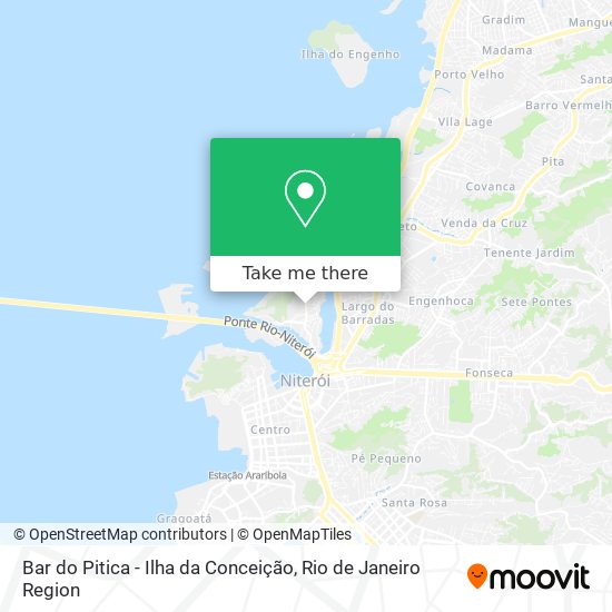 Mapa Bar do Pitica - Ilha da Conceição