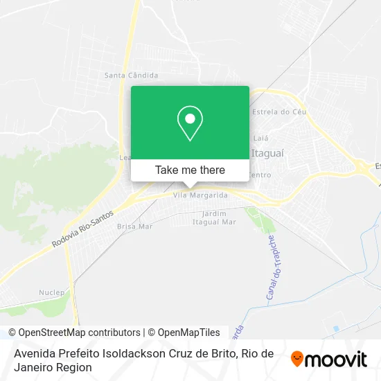 Avenida Prefeito Isoldackson Cruz de Brito map