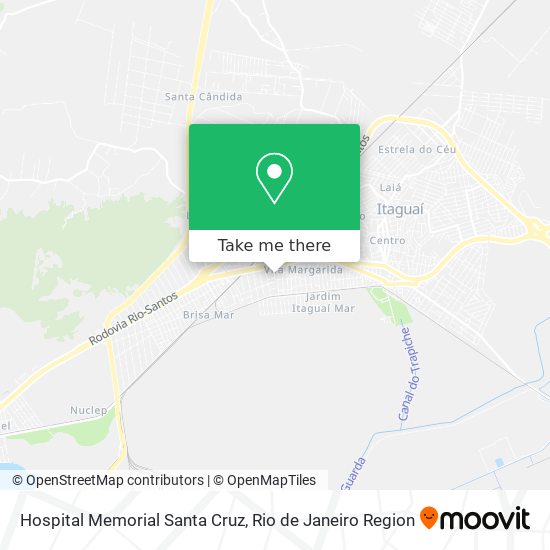 Hospital Memorial Santa Cruz map