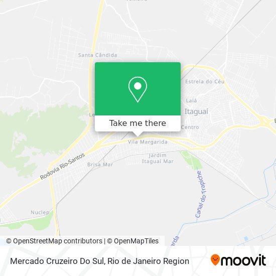 Mercado Cruzeiro Do Sul map