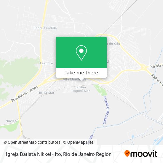 Igreja Batista Nikkei - Ito map