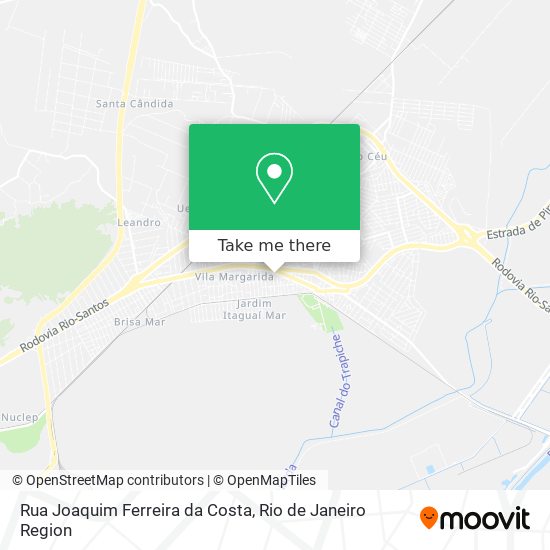 Mapa Rua Joaquim Ferreira da Costa