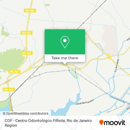 Mapa COF - Centro Odontológco Filhote