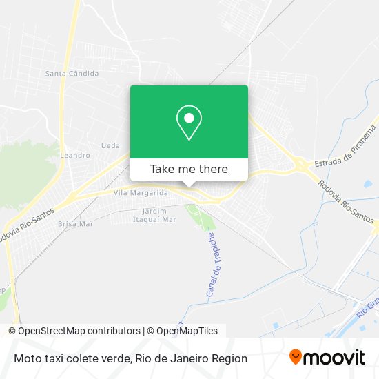 Moto taxi colete verde map