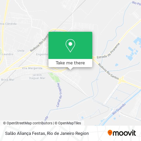 Salão Aliança Festas map