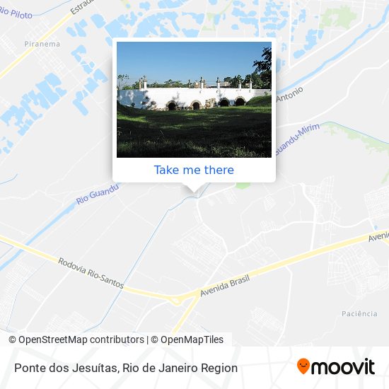 Ponte dos Jesuítas map