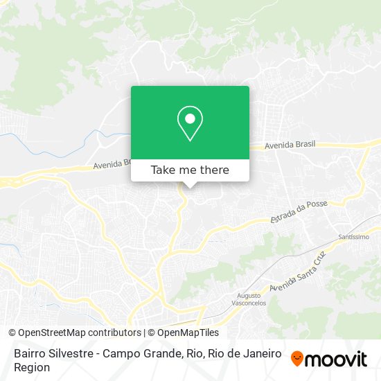 Mapa Bairro Silvestre - Campo Grande, Rio