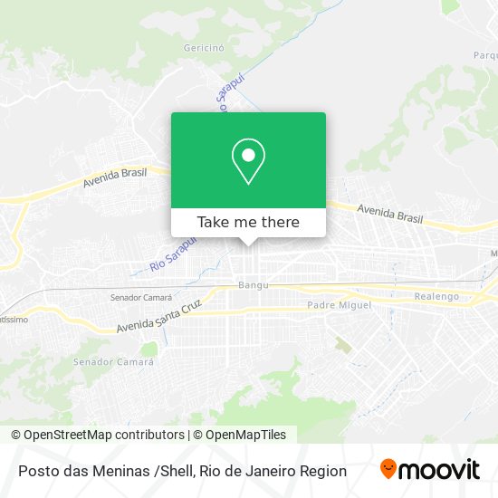Posto das Meninas /Shell map