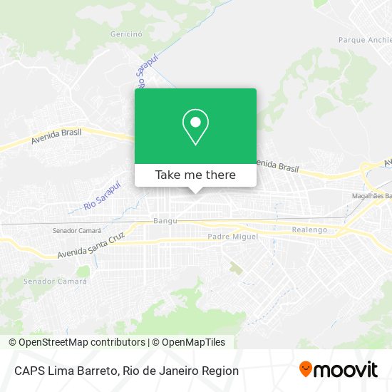 CAPS Lima Barreto map