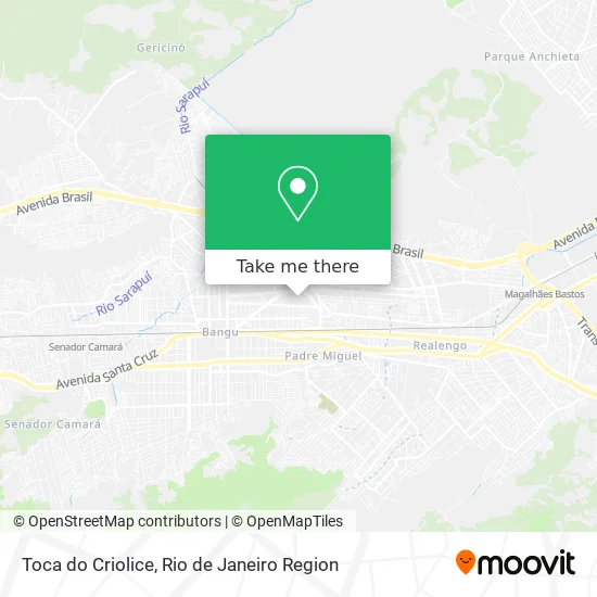 Toca do Criolice map