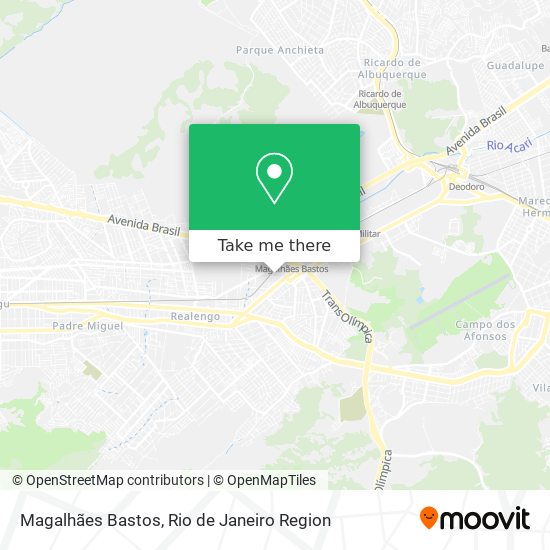 Magalhães Bastos map