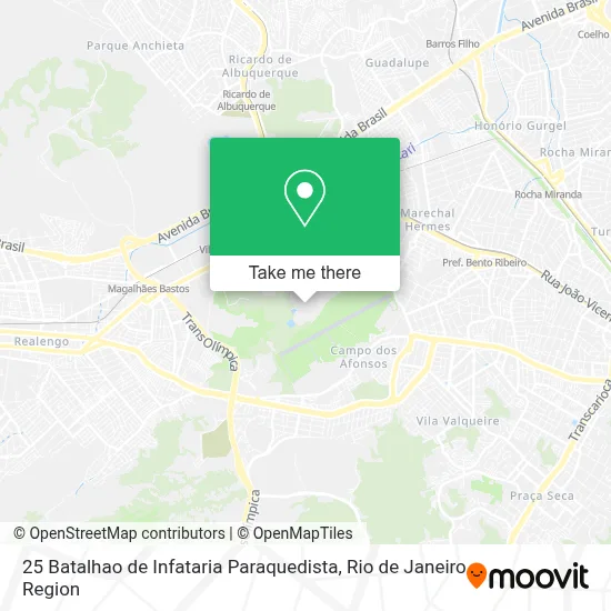 25 Batalhao de Infataria Paraquedista map