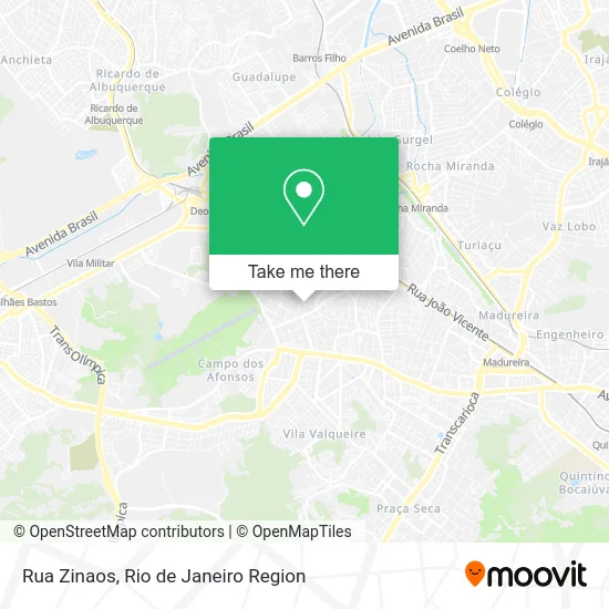 Rua Zinaos map