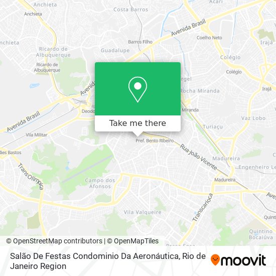 Salão De Festas Condominio Da Aeronáutica map