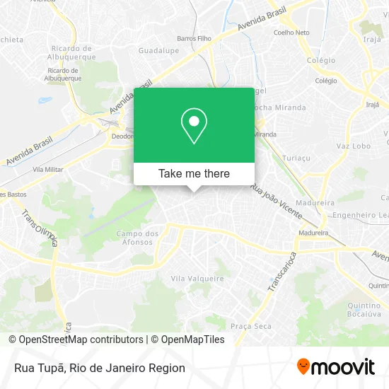 Rua Tupã map