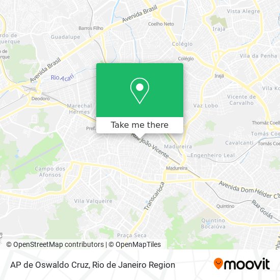 AP de Oswaldo Cruz map
