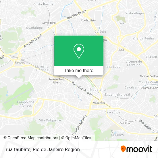 rua taubaté map