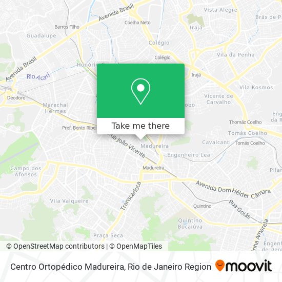 Centro Ortopédico Madureira map