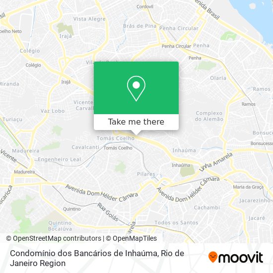 Condomínio dos Bancários de Inhaúma map