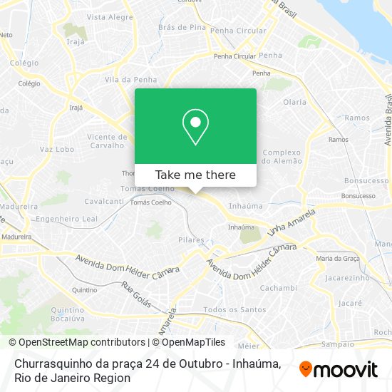 Churrasquinho da praça 24 de Outubro - Inhaúma map