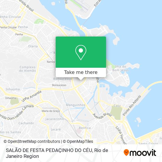 SALÃO DE FESTA PEDAÇINHO DO CÉU map