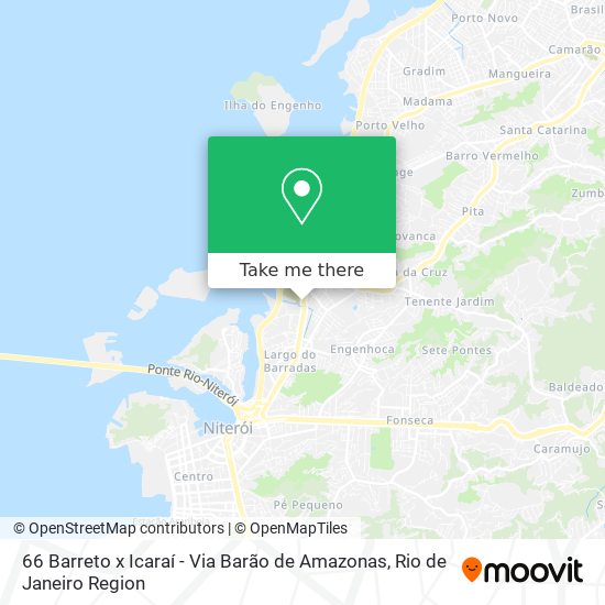 66 Barreto x Icaraí - Via Barão de Amazonas map