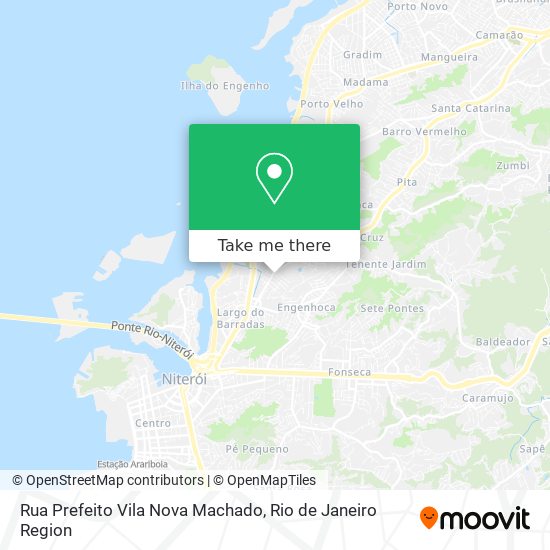 Mapa Rua Prefeito Vila Nova Machado