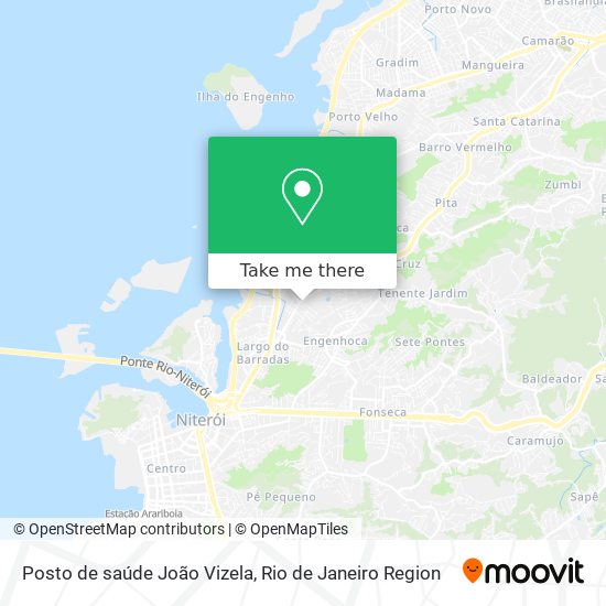 Mapa Posto de saúde João Vizela