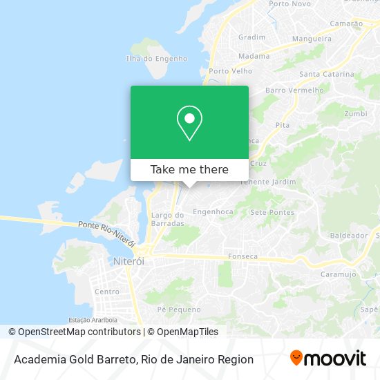 Mapa Academia Gold Barreto