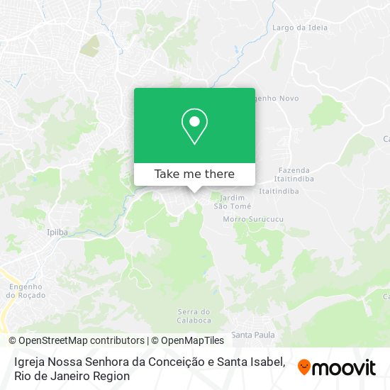 Mapa Igreja Nossa Senhora da Conceição e Santa Isabel