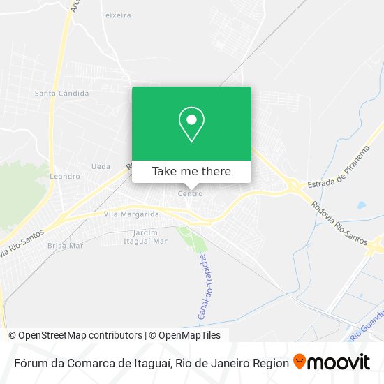 Mapa Fórum da Comarca de Itaguaí