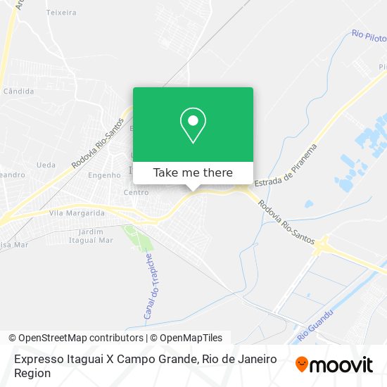 Expresso Itaguai X Campo Grande map
