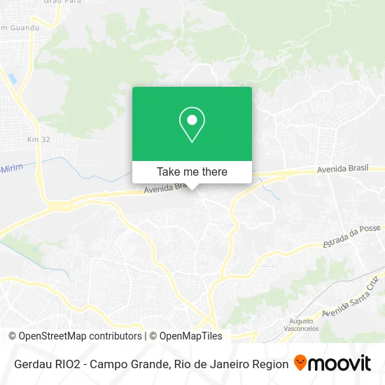 Gerdau RIO2 - Campo Grande map