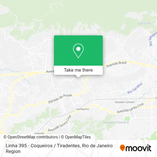 Linha 395 - Coqueiros / Tiradentes map