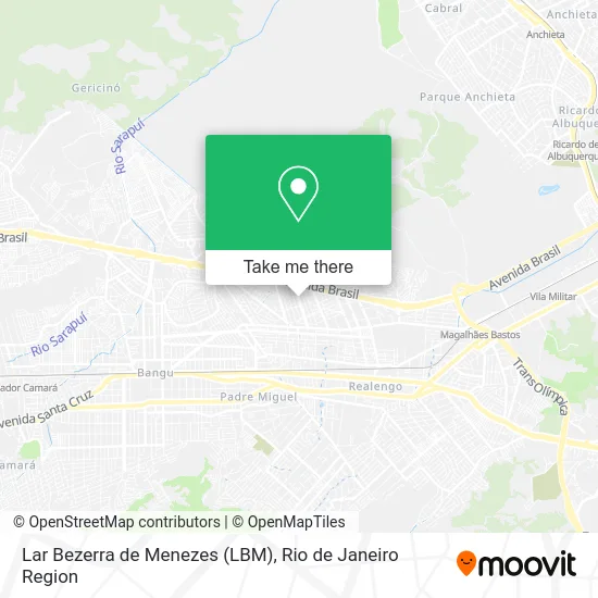 Lar Bezerra de Menezes (LBM) map