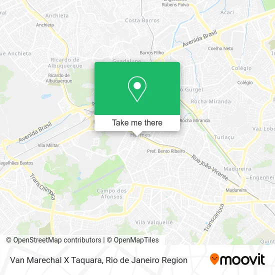 Van Marechal X Taquara map