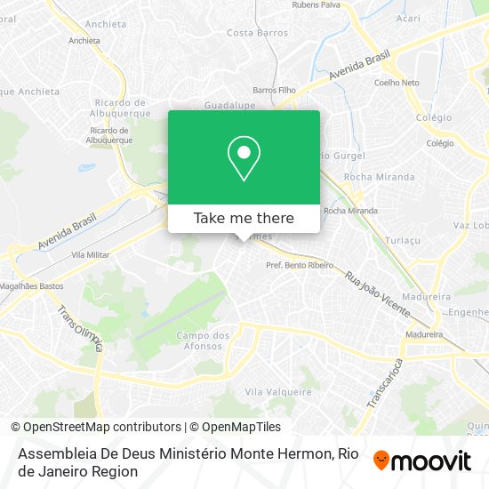 Mapa Assembleia De Deus Ministério Monte Hermon