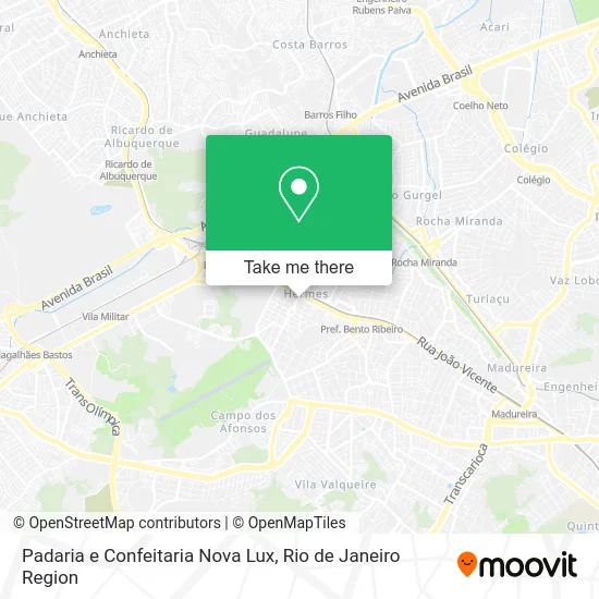 Padaria e Confeitaria Nova Lux map