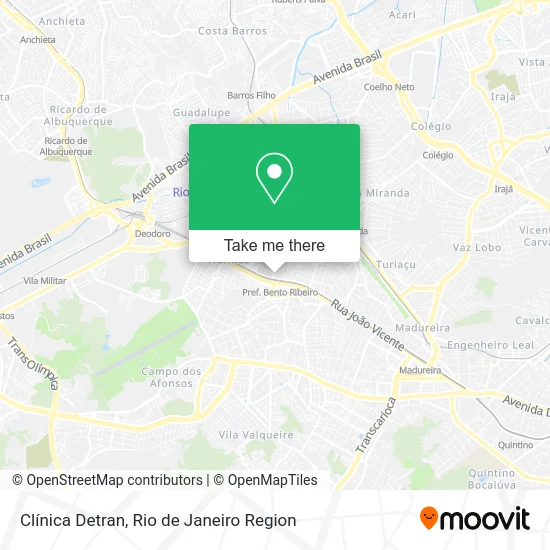 Clínica Detran map