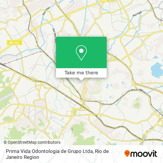 Mapa Prima Vida Odontologia de Grupo Ltda