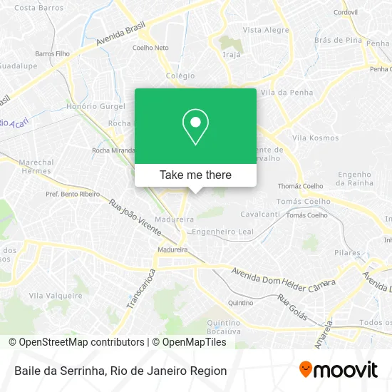 Baile da Serrinha map