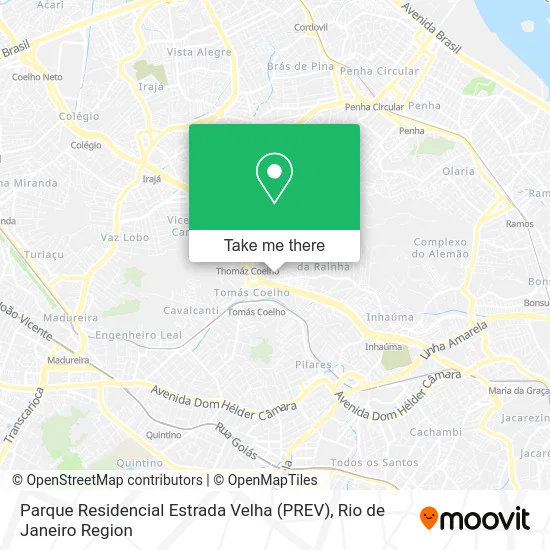 Parque Residencial Estrada Velha (PREV) map