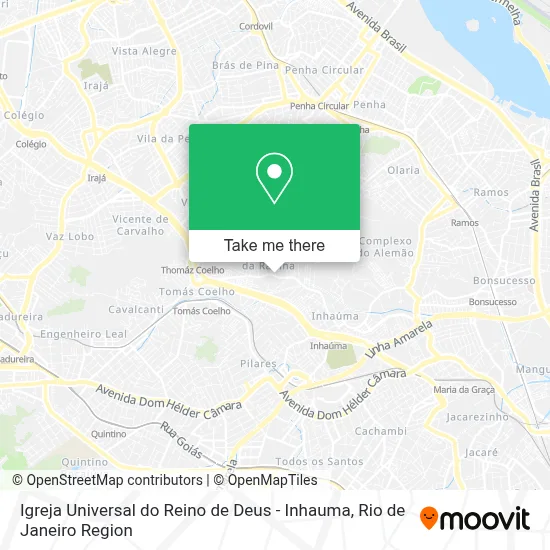 Igreja Universal do Reino de Deus - Inhauma map