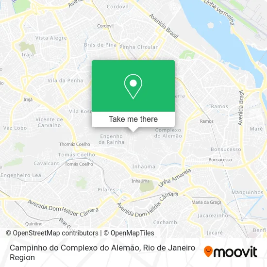 Campinho do Complexo do Alemão map