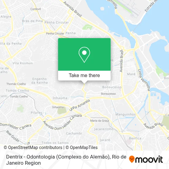 Dentrix - Odontologia (Complexo do Alemão) map