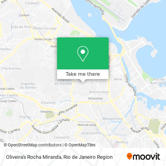 Mapa Oliveira's Rocha Miranda