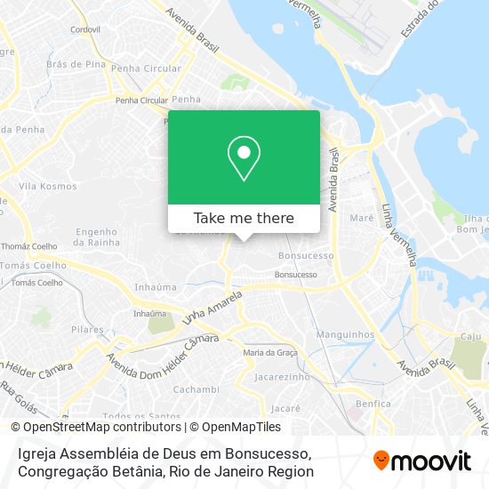 Igreja Assembléia de Deus em Bonsucesso, Congregação Betânia map