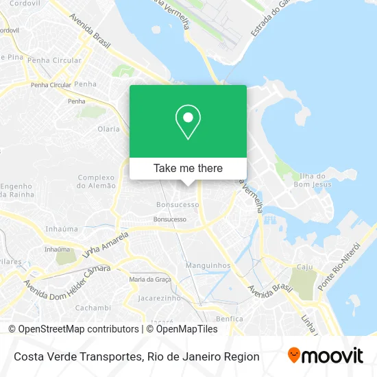 Costa Verde Transportes map