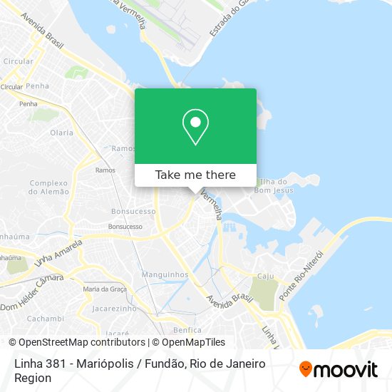 Linha 381 - Mariópolis / Fundão map